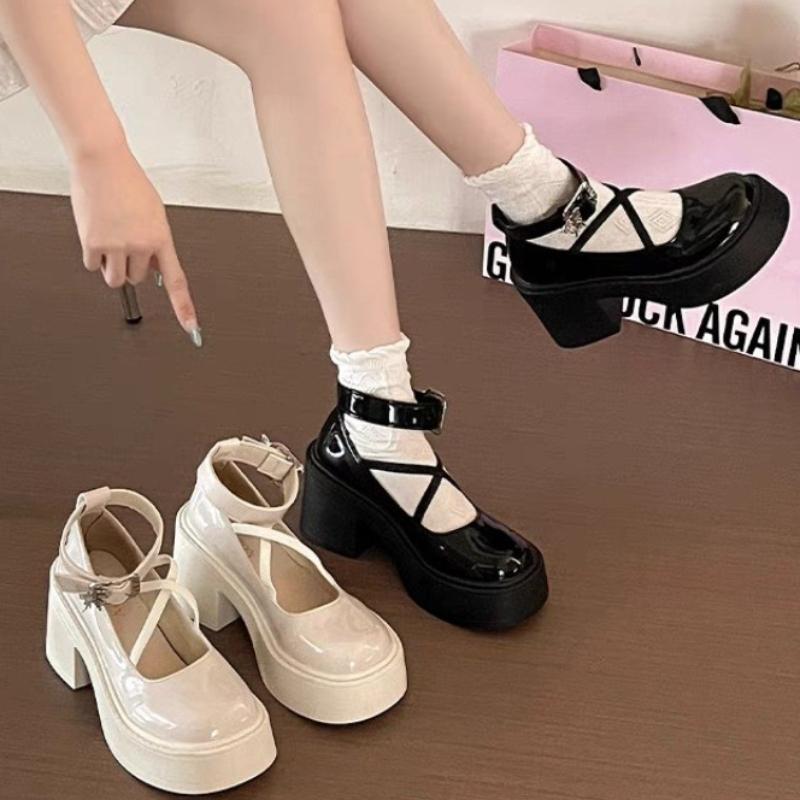 Women s Shoes 2024 Fashion Round Toe Women s High Heels Autumn Mary Jane Button Solid Color Dress Thick Sole Thick Heel Pumps 35
Women s Shoes 2024 Fashion Round Toe Women s High Heels Autumn Mary Jane Button Solid Color Dress Thick Sole Thick Heel Pumps 35