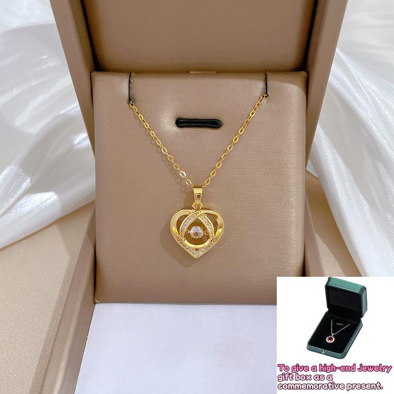 Smart love zircon light luxury temperament gorgeous full diamond necklace female versatile collarbone chain
Smart love zircon light luxury temperament gorgeous full diamond necklace female versatile collarbone chain