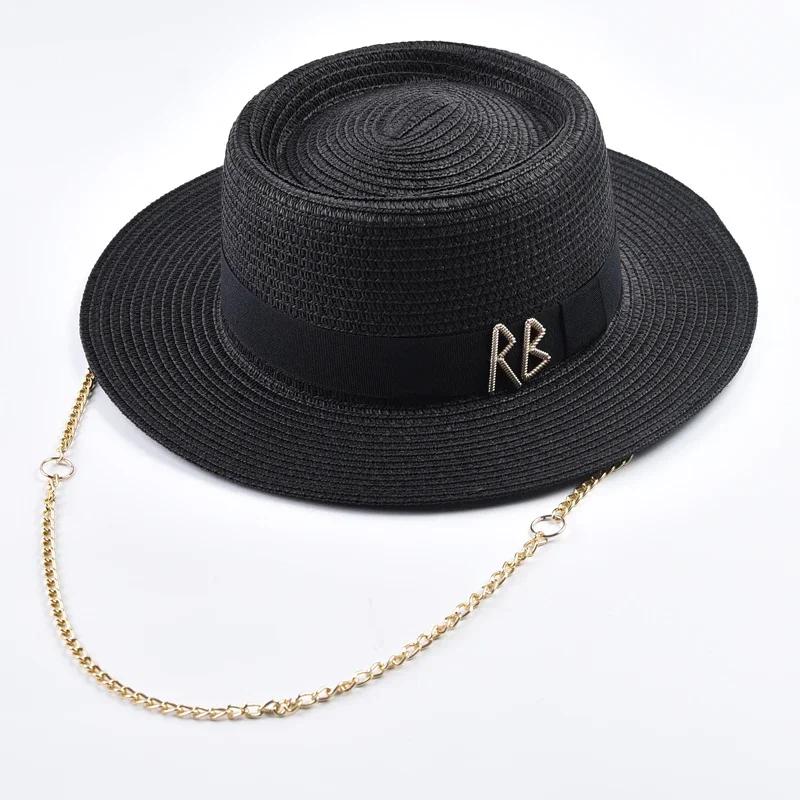 Summer Straw Hats for Women Ribbon Decoration Elegant Ladies Party Dress Hats Travel Beach Sun Hat Chapeau Femme One Size чорний
Summer Straw Hats for Women Ribbon Decoration Elegant Ladies Party Dress Hats Travel Beach Sun Hat Chapeau Femme One Size чорний