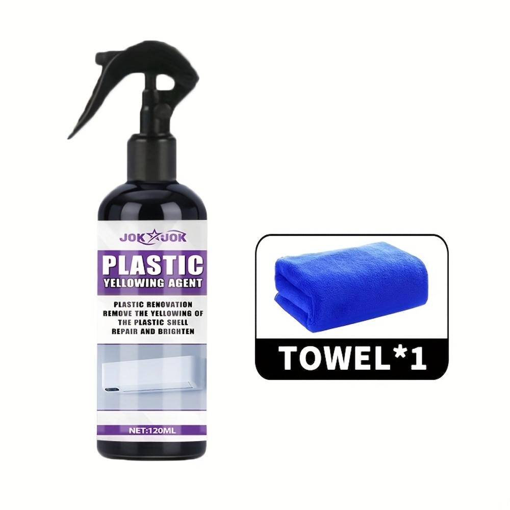 Quick-Acting Plastic Yellowing Remover Spray - Instant Oxidation, Scratch & Discoloration Remover - Strong Formula for Car Inter
Quick-Acting Plastic Yellowing Remover Spray - Instant Oxidation, Scratch & Discoloration Remover - Strong Formula for Car Inter