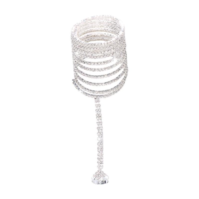 Elegant Rhinestones Stretch Coils Bracelet Adjustable Crystal Bangle for Weddings, Parties, Club серебряный
Elegant Rhinestones Stretch Coils Bracelet Adjustable Crystal Bangle for Weddings, Parties, Club серебряный