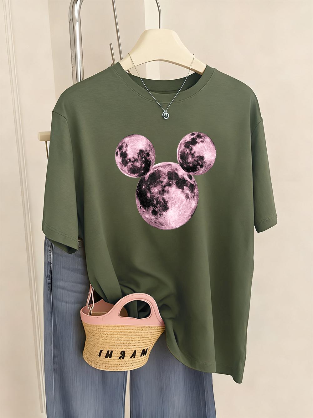 Pink Planet Cartoons Prints TShirts Womens Summer Comfortable T Shirts ONeck Soft Short Sleeve Tops Casual Loose Woman Clothes S
Pink Planet Cartoons Prints TShirts Womens Summer Comfortable T Shirts ONeck Soft Short Sleeve Tops Casual Loose Woman Clothes S