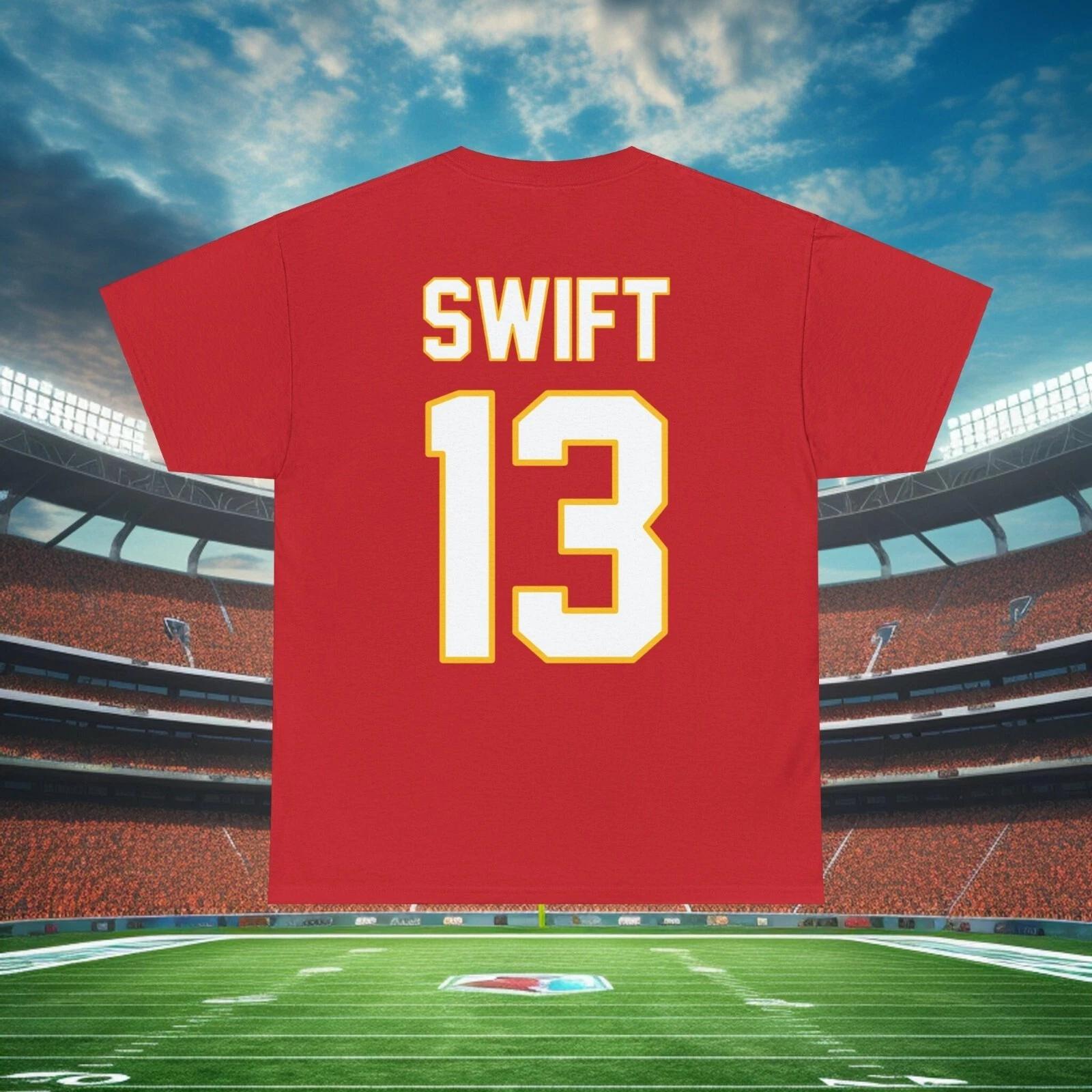 Swift 13 Kansas City T-shirt, Football Jersey Tee, Sports Enthusiast Gift 4XL
Swift 13 Kansas City T-shirt, Football Jersey Tee, Sports Enthusiast Gift 4XL