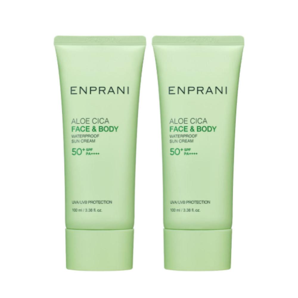 Enprani Солнцезащитный крем с алоэ и цика водостойкий SPF50+ PA++++ 100 мл – 2 шт. | Успокаивающая защита от УФ-лучей широкого спектра
Enprani Солнцезащитный крем с алоэ и цика водостойкий SPF50+ PA++++ 100 мл – 2 шт. | Успокаивающая защита от УФ-лучей широкого спектра