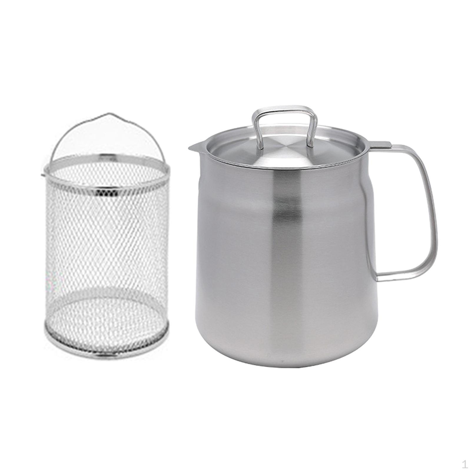 - Container, Multifunctional, No Drip, for Household, Food Oil Frying Basket, 2.0L with basket
- Container, Multifunctional, No Drip, for Household, Food Oil Frying Basket, 2.0L with basket