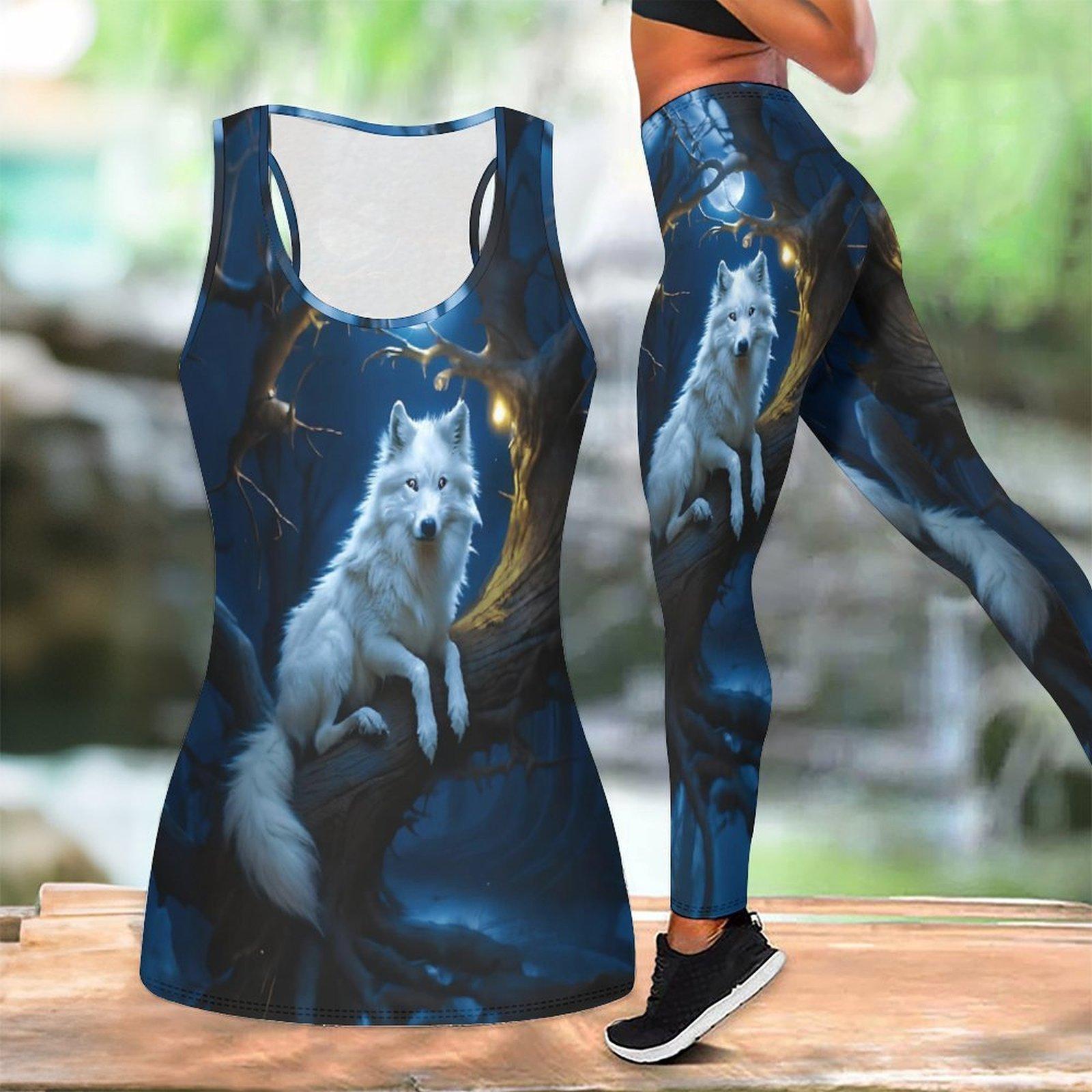 Agile Wolf Pattern Print Yoga Outfit for Women Fashion Workout Leggings Fitness Sports Casual Yoga Set Sports Suit 8XL темно-синього кольору
Agile Wolf Pattern Print Yoga Outfit for Women Fashion Workout Leggings Fitness Sports Casual Yoga Set Sports Suit 8XL темно-синього кольору
