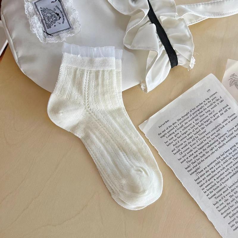 Cream-flavored Summer Lace Heart-shaped Women s Socks, Thin and Breathable Women s Summer Mid-calf Socks 1 pair
Cream-flavored Summer Lace Heart-shaped Women s Socks, Thin and Breathable Women s Summer Mid-calf Socks 1 pair