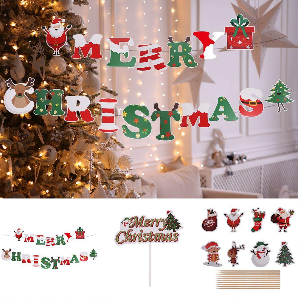 Cartoon Christmas Banners Festive Cake Topper Multifunctional Christmas Pull Flag Shopping Mall 3
Cartoon Christmas Banners Festive Cake Topper Multifunctional Christmas Pull Flag Shopping Mall 3