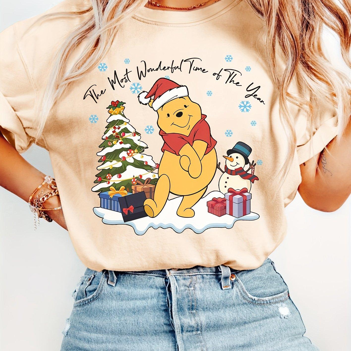 Disney Winnie The Pooh Christmas TShirt Cotton Womens Casual Trendy Oversized Loose Short Sleeve Unisex Event Outfit S
Disney Winnie The Pooh Christmas TShirt Cotton Womens Casual Trendy Oversized Loose Short Sleeve Unisex Event Outfit S