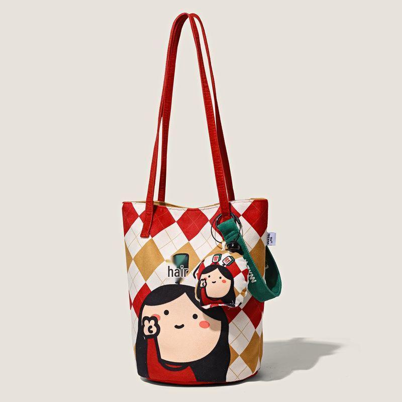Cute Crossbody Bucket Bag with Upgraded Strap, Large Capacity, Magnetic Snap, and Bell Pendant. One size
Cute Crossbody Bucket Bag with Upgraded Strap, Large Capacity, Magnetic Snap, and Bell Pendant. One size