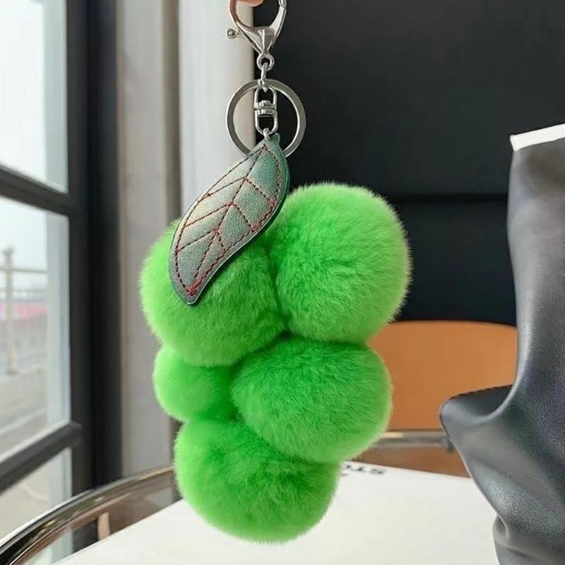 1Pc Car Key Chain Lovely Grape Pom Poms Keychains Fluffy Pompoms Keychain Rex Rabbit Fur Pompoms Keyring Pendant Accessories
1Pc Car Key Chain Lovely Grape Pom Poms Keychains Fluffy Pompoms Keychain Rex Rabbit Fur Pompoms Keyring Pendant Accessories