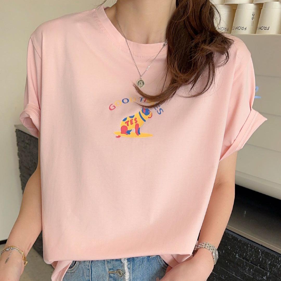 2025 Summer Women s Cartoon Print Round Neck Loose Slimming T-Shirt One Size (90-150 lbs)
2025 Summer Women s Cartoon Print Round Neck Loose Slimming T-Shirt One Size (90-150 lbs)