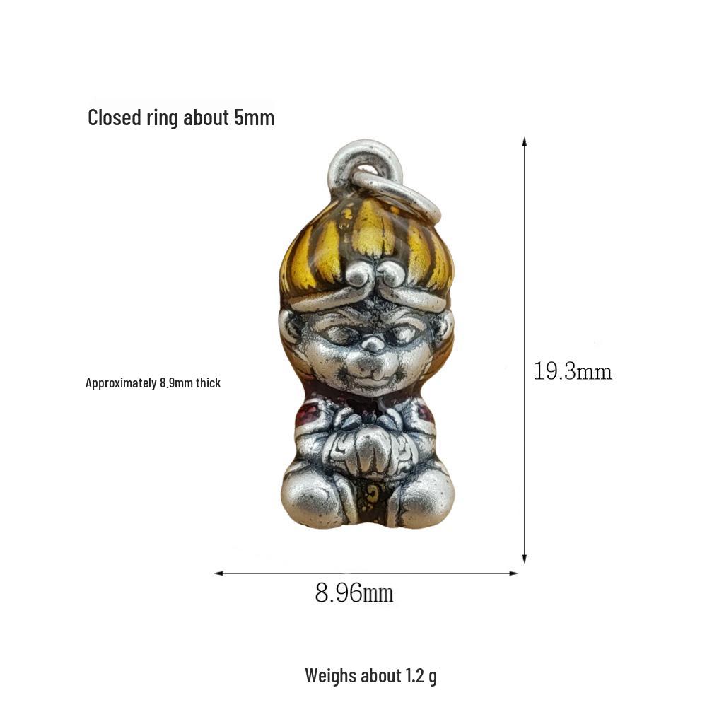 3D Серебряный кулон-эмаль Сунь Укун - Аксессуар для DIY из серебра 999 пробы
3D Серебряный кулон-эмаль Сунь Укун - Аксессуар для DIY из серебра 999 пробы