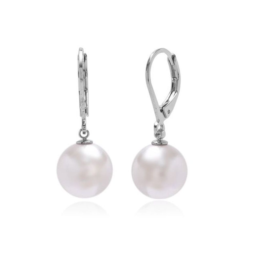 E463 10mm White Pearl Austrian Leverback Earrings
E463 10mm White Pearl Austrian Leverback Earrings