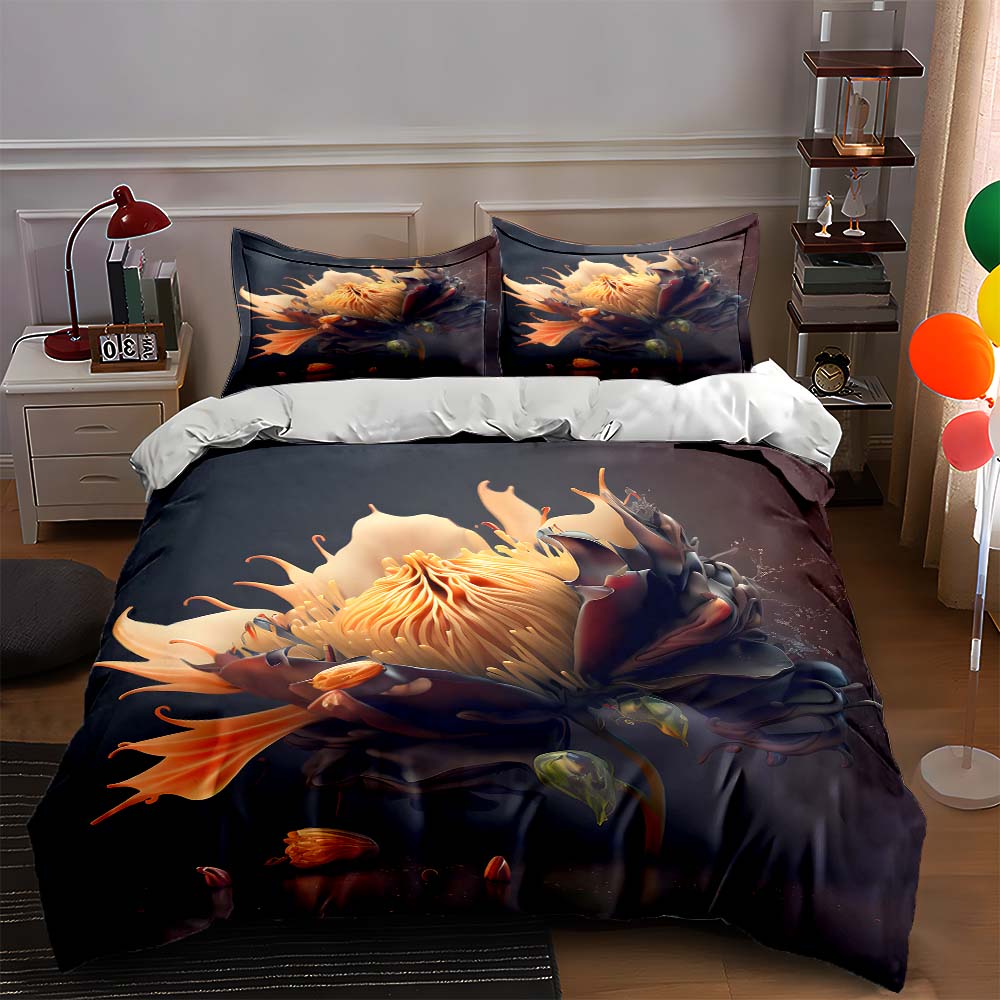 Floral fiery bloom. Bedding Duvet cover sets Duvet covers Pillowcases gifts (1 * Duvet Cover 2 * Pillowcases, without duvet insert) 135x200cm
Floral fiery bloom. Bedding Duvet cover sets Duvet covers Pillowcases gifts (1 * Duvet Cover 2 * Pillowcases, without duvet insert) 135x200cm