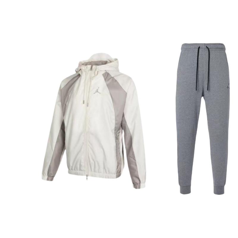 Jordan Color Block Woven Hooded Long Sleeve Jacket With Solid Logo Embroidery And Drawstring Pants Casual Sports Set DQ7341-091+DJ9829-104 XL
Jordan Color Block Woven Hooded Long Sleeve Jacket With Solid Logo Embroidery And Drawstring Pants Casual Sports Set DQ7341-091+DJ9829-104 XL