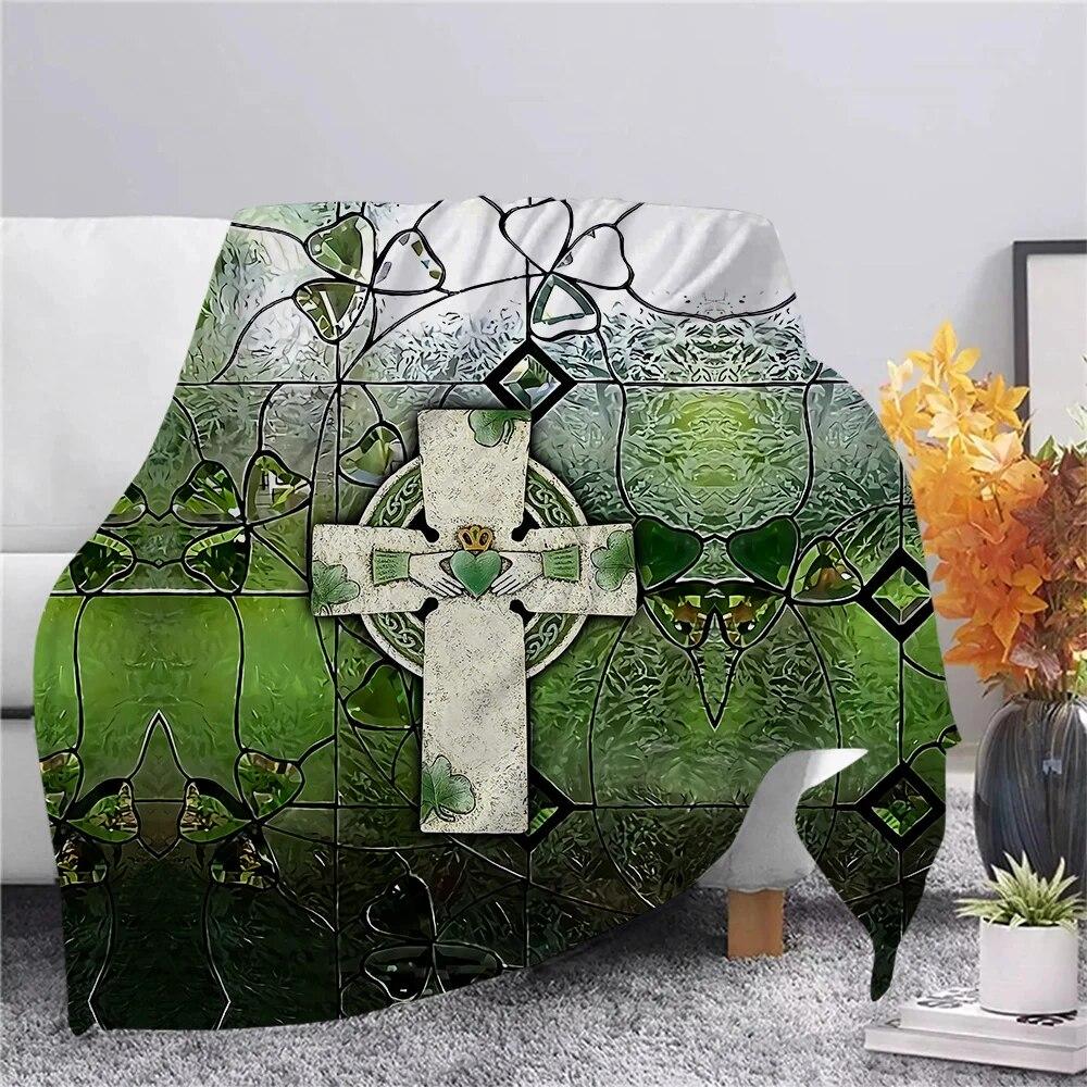 HX St. Patrick s Day Flannel Blanket 3D Graphics Glass Four-leaf Clover Printed Throw Blanket Merry Christmas Plush Quilts
HX St. Patrick s Day Flannel Blanket 3D Graphics Glass Four-leaf Clover Printed Throw Blanket Merry Christmas Plush Quilts