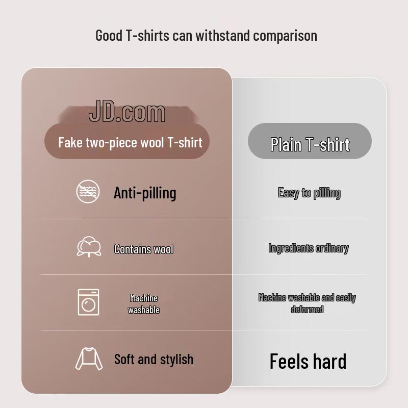 Jingdong Jingzao Men s Faux 2-Piece Wool Blend Long-Sleeve Base Layer T-Shirt XL
Jingdong Jingzao Men s Faux 2-Piece Wool Blend Long-Sleeve Base Layer T-Shirt XL