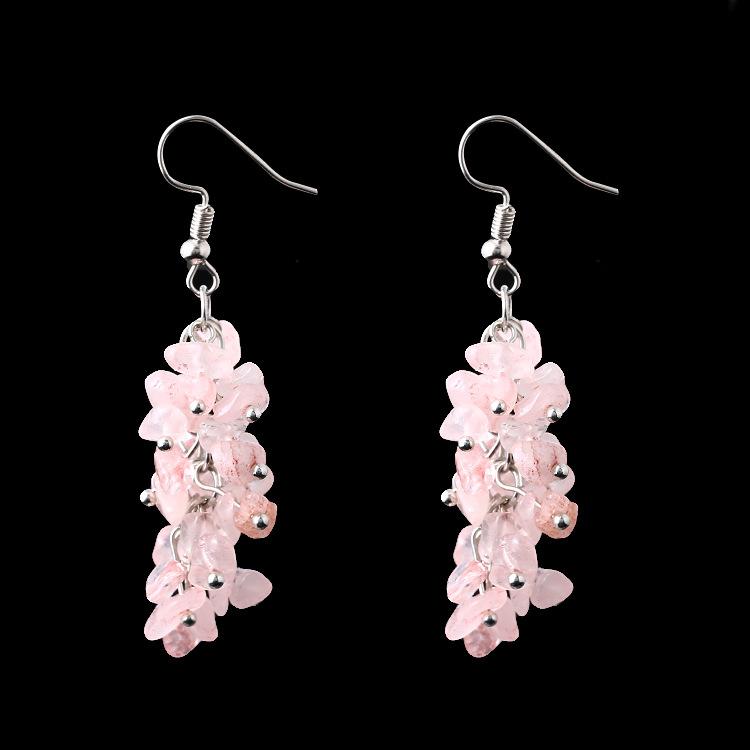 Tiktok Live Stream Supply Natural Crystal Stone Earrings, Pure Handmade Gravel Tassel Long Earrings Manufacturer E02 рожевий кварц кольору
Tiktok Live Stream Supply Natural Crystal Stone Earrings, Pure Handmade Gravel Tassel Long Earrings Manufacturer E02 рожевий кварц кольору
