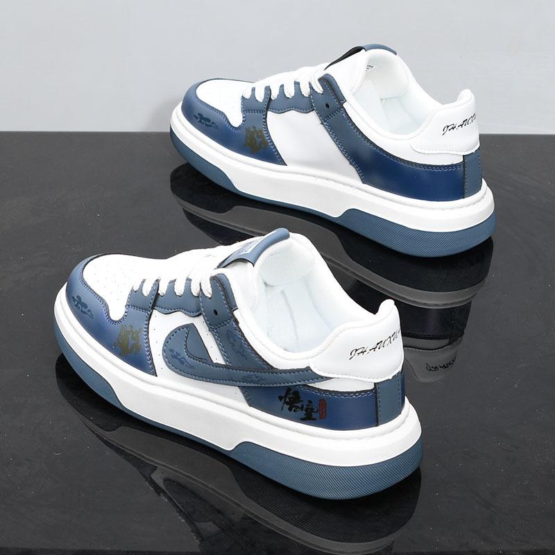 Spring new breathable leather casual board shoes lightweight thick soles 2 39
Spring new breathable leather casual board shoes lightweight thick soles 2 39