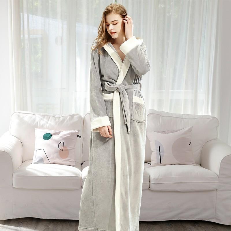 Осенне-зимняя фланелевая ночная рубашка с капюшоном, банный халат из кораллового флиса, мужской утолщенный удлиненный банный халат для пар, женский M (80-60kg)
Осенне-зимняя фланелевая ночная рубашка с капюшоном, банный халат из кораллового флиса, мужской утолщенный удлиненный банный халат для пар, женский M (80-60kg)