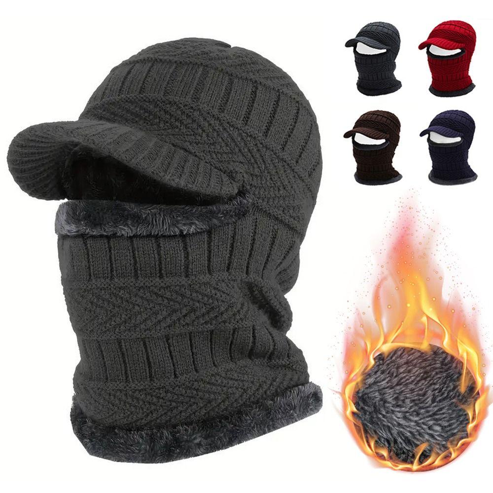 Warm Ring Scarf Knitted Scarf Cap Woolen Yarn Men Balaclava Skullies Beanies Hats for Men Women червоний
Warm Ring Scarf Knitted Scarf Cap Woolen Yarn Men Balaclava Skullies Beanies Hats for Men Women червоний