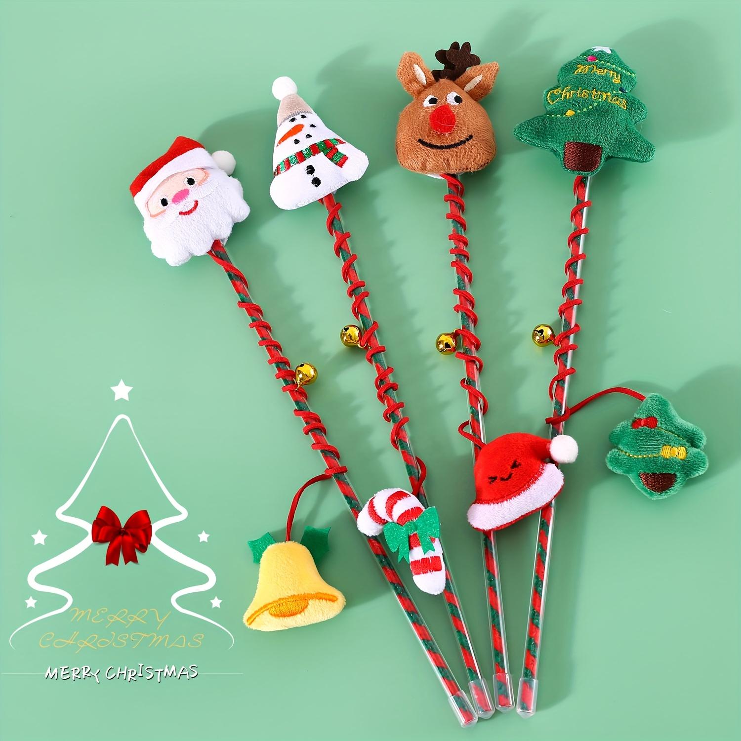 Interactive Cat Toys for Indoor Cats Kitten with Bell Cats Supplies Christmas Cats Wand Toy Santa Claus Snowman Elk Cat Toy
Interactive Cat Toys for Indoor Cats Kitten with Bell Cats Supplies Christmas Cats Wand Toy Santa Claus Snowman Elk Cat Toy