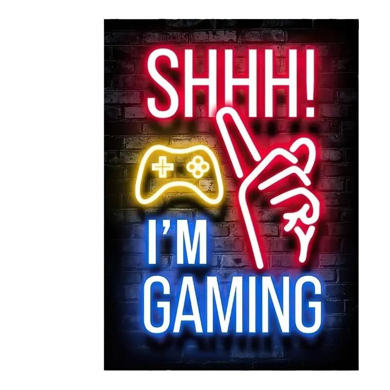 Мотивирующий неоновый эффект, игровой слоган, картинки, напечатанные на холсте, настенные постеры и картины для декора игровой комнаты, подарок геймерам 20X30cm
Мотивирующий неоновый эффект, игровой слоган, картинки, напечатанные на холсте, настенные постеры и картины для декора игровой комнаты, подарок геймерам 20X30cm
