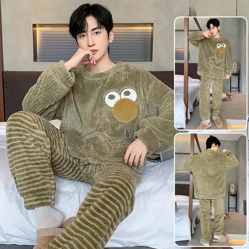 Модный милый дизайн пижамный костюм мужской осень зима коралловый флис утолщенный теплый мягкий мужской флисовый термо молодежный домашний комплект 3XL
Модный милый дизайн пижамный костюм мужской осень зима коралловый флис утолщенный теплый мягкий мужской флисовый термо молодежный домашний комплект 3XL