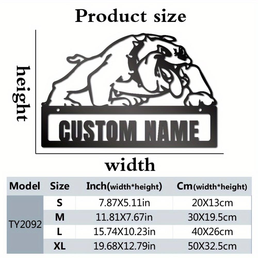 1pc Vintage Bulldog Iron Wall Art Metal Sign Dog Breed Silhouette Mounted Home Pet Room Decor 20cm
1pc Vintage Bulldog Iron Wall Art Metal Sign Dog Breed Silhouette Mounted Home Pet Room Decor 20cm