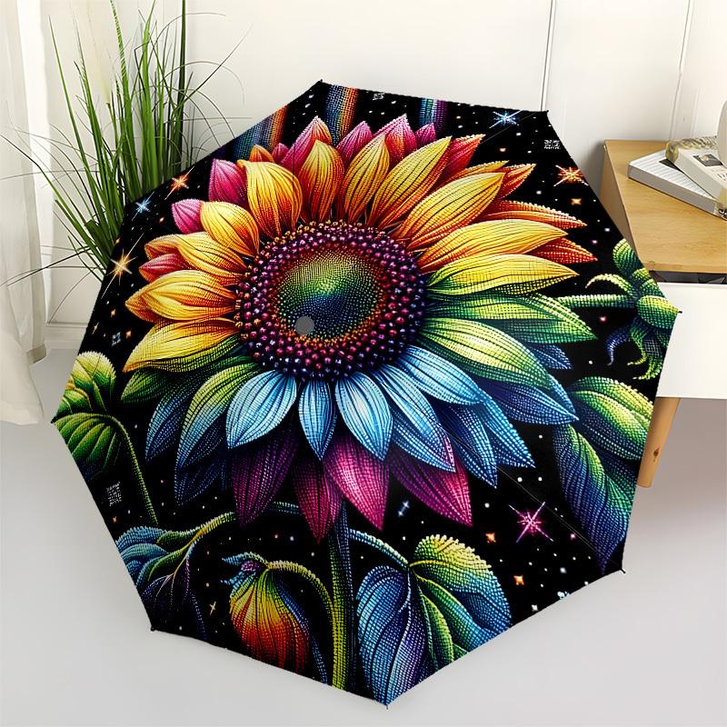 1pc Rainbow Sunflower Mandala Umbrella with Plastic Handle,Suitable for All Seasons Home Travel Outdoor UmbrellaB1615
1pc Rainbow Sunflower Mandala Umbrella with Plastic Handle,Suitable for All Seasons Home Travel Outdoor UmbrellaB1615