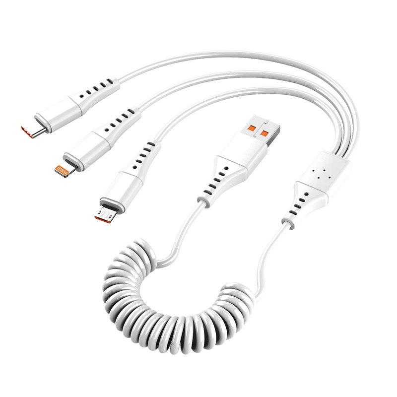 120 Вт 3-в-1 мобильный телефон быстрая зарядка кабель для передачи данных для iPhone Huawei Xiaomi сверхбыстрая зарядка пружинный выдвижной кабель для передачи данных 1.5M
120 Вт 3-в-1 мобильный телефон быстрая зарядка кабель для передачи данных для iPhone Huawei Xiaomi сверхбыстрая зарядка пружинный выдвижной кабель для передачи данных 1.5M