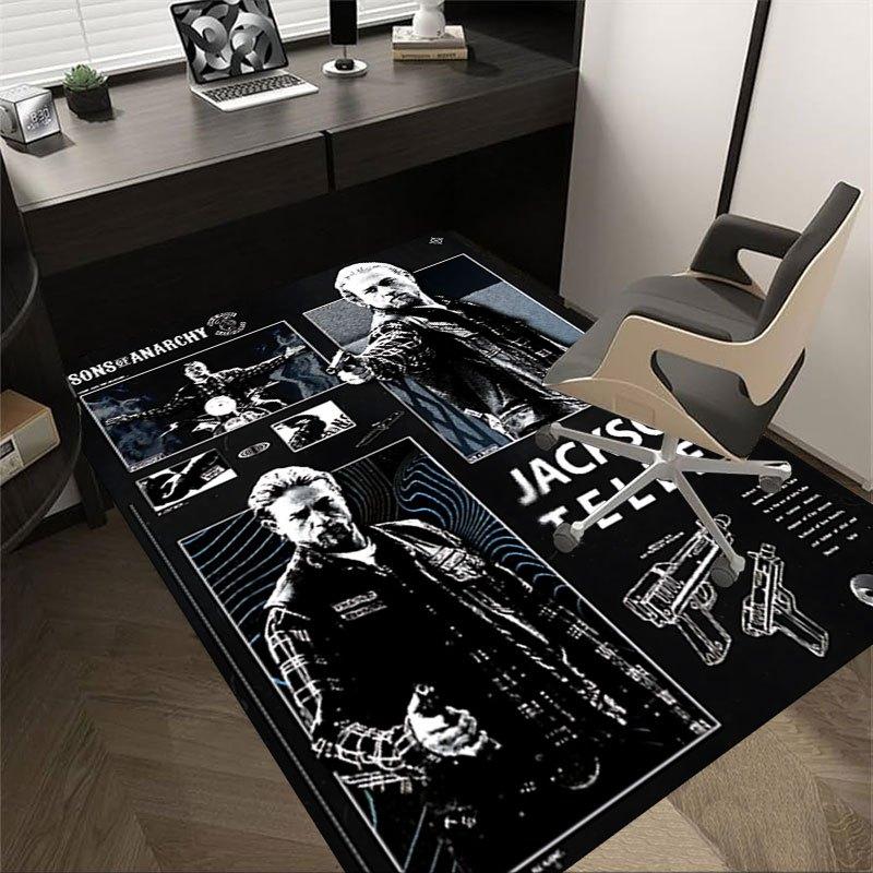 1pc Sons of Anarchy themed Office Carpet Chair Mats - durable polyester rug for home theater, office, dorm room decor - tA83 60cm by 90cm
1pc Sons of Anarchy themed Office Carpet Chair Mats - durable polyester rug for home theater, office, dorm room decor - tA83 60cm by 90cm