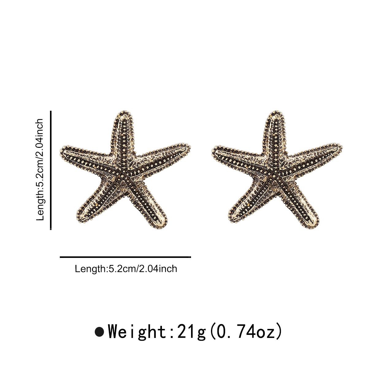 Beach Vacation Style Alloy Texture Starfish Stud Earrings Necklace Personality Red Rope Fashion Accessories Women Jewelry
Beach Vacation Style Alloy Texture Starfish Stud Earrings Necklace Personality Red Rope Fashion Accessories Women Jewelry