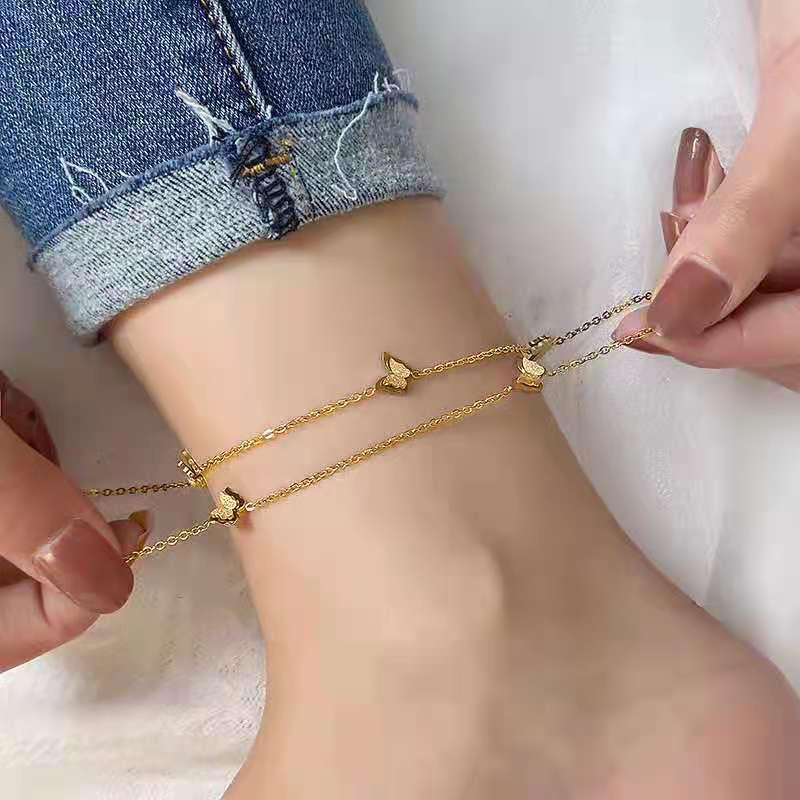 18K Gold-Plated Titanium Butterfly Anklet - Non-Fading, Minimalist Mori Style for Trendsetting Women
18K Gold-Plated Titanium Butterfly Anklet - Non-Fading, Minimalist Mori Style for Trendsetting Women