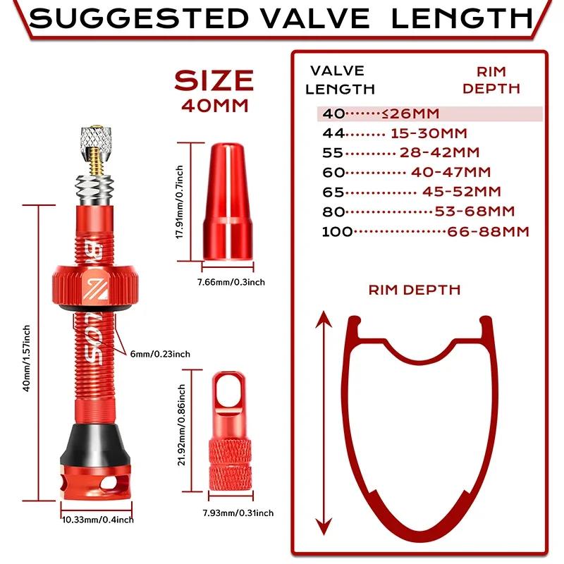 BUCKLOS Bicycle Tubeless Valve 40/44/55/60mm Road Bike Tire Valve CNC Aluminum Alloy Gravel Bike Presta Valves Cycling Parts
BUCKLOS Bicycle Tubeless Valve 40/44/55/60mm Road Bike Tire Valve CNC Aluminum Alloy Gravel Bike Presta Valves Cycling Parts
