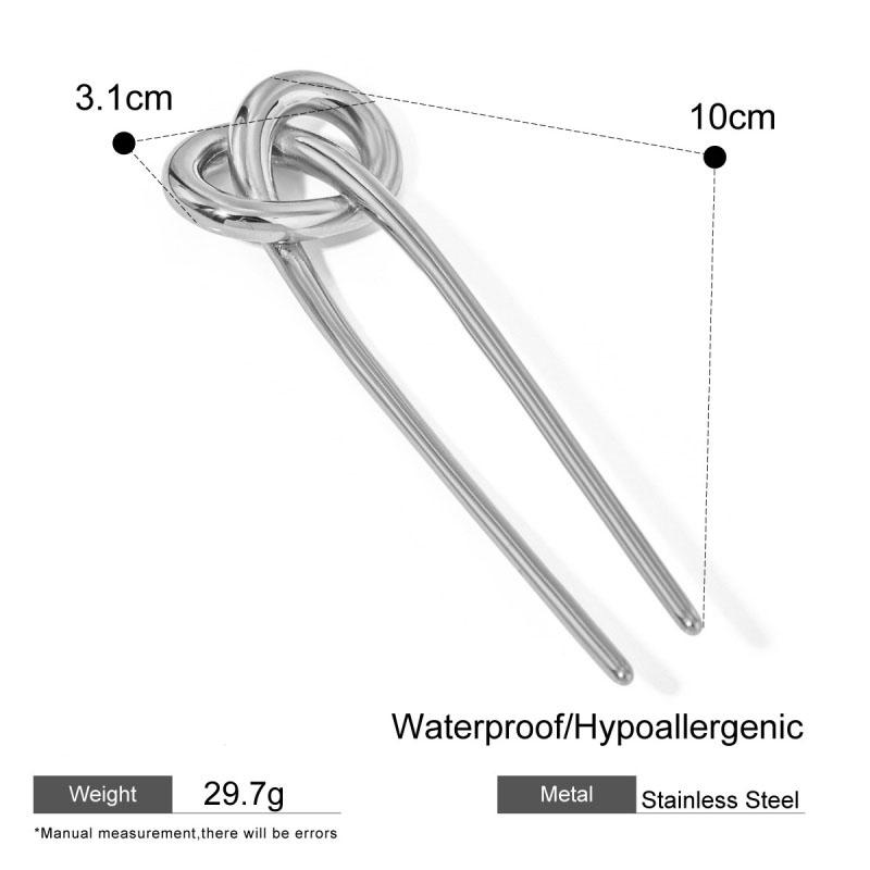 Шпильки для волос из нержавеющей стали в форме буквы U с узлом из веревки, водонепроницаемые металлические, уникального дизайна, ювелирные аксессуары, универсальный женский подарок
Шпильки для волос из нержавеющей стали в форме буквы U с узлом из веревки, водонепроницаемые металлические, уникального дизайна, ювелирные аксессуары, универсальный женский подарок