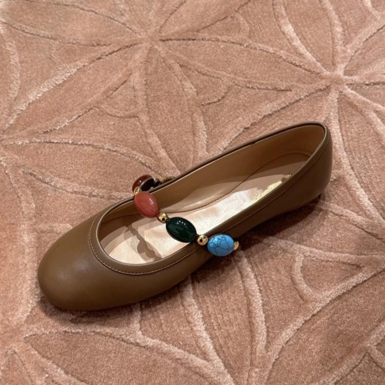 Spring and Autumn New Round Head One-word Color Bead Flat-bottomed Ballet Shoes Women s Genuine Leather Versatile Small Leather Shoes 40 верблюд
Spring and Autumn New Round Head One-word Color Bead Flat-bottomed Ballet Shoes Women s Genuine Leather Versatile Small Leather Shoes 40 верблюд