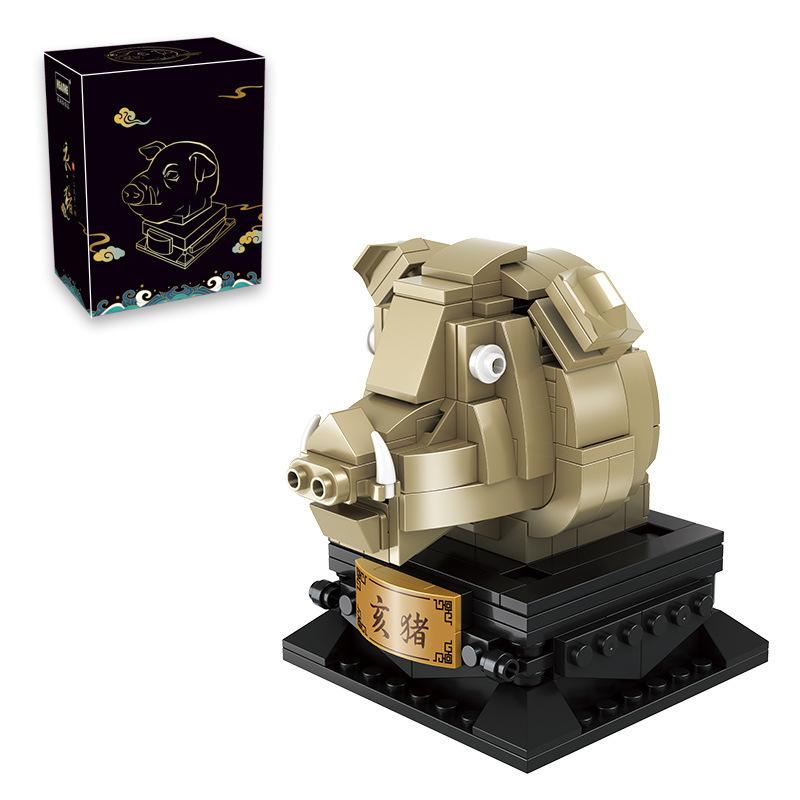 Интерактивная игрушка Сделай сам Heng San He 32002 Голова животного китайского зодиака Медные блоки Строительство StyleL
Интерактивная игрушка Сделай сам Heng San He 32002 Голова животного китайского зодиака Медные блоки Строительство StyleL