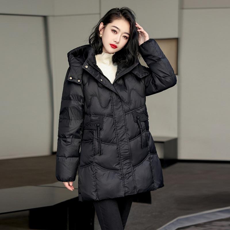 Новый пуховик женский средней длины и длинный 2025 зима новый с капюшоном с пряжкой на талии утолщенный пух белой утки теплая куртка S чёрный
Новый пуховик женский средней длины и длинный 2025 зима новый с капюшоном с пряжкой на талии утолщенный пух белой утки теплая куртка S чёрный