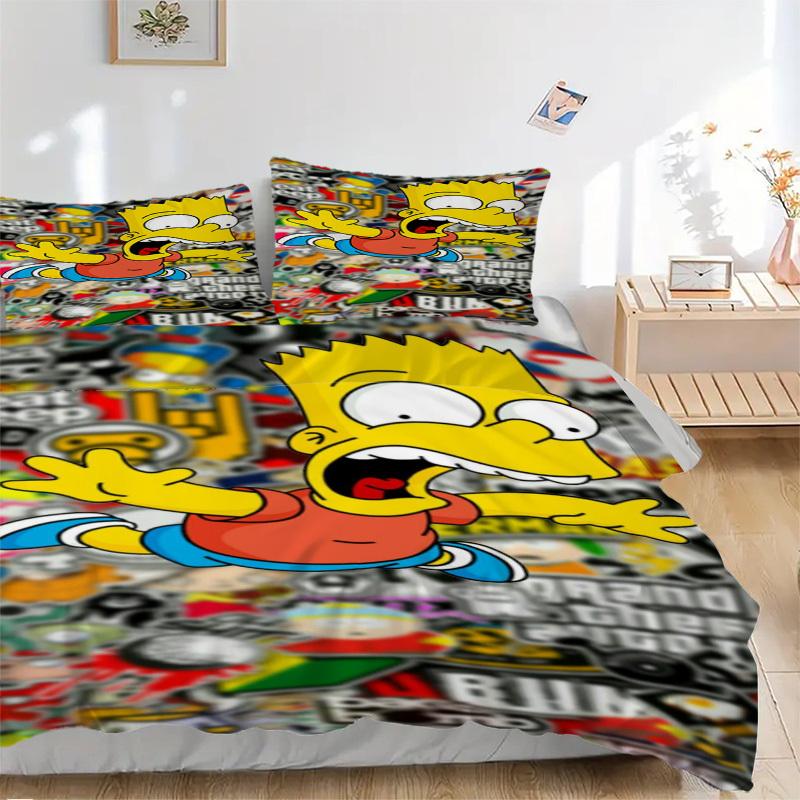 Bart Simpson Sticker Bomb Bedding Set Comforter Cover Gift for Bedroom,Includes 1 Cover and 2 Pillowcases, No InsertB280 135x200cm
Bart Simpson Sticker Bomb Bedding Set Comforter Cover Gift for Bedroom,Includes 1 Cover and 2 Pillowcases, No InsertB280 135x200cm