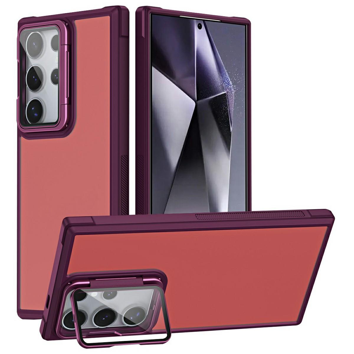 For Samsung Galaxy S25 Ultra Case with Lens Cover Kickstand Skin-Touch PC+TPU Phone Protector Wine Red
For Samsung Galaxy S25 Ultra Case with Lens Cover Kickstand Skin-Touch PC+TPU Phone Protector Wine Red