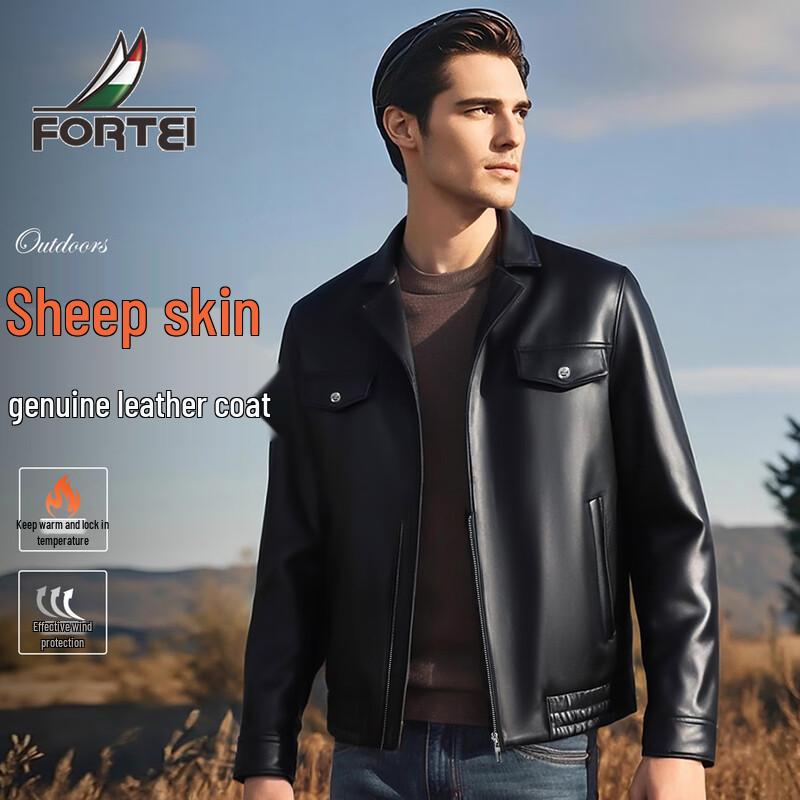 Futting Men s Premium Lambskin Lapel Biker Jacket 2XL
Futting Men s Premium Lambskin Lapel Biker Jacket 2XL