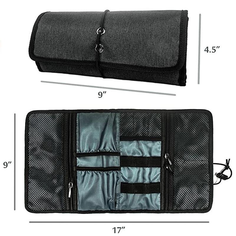 Electronic Organizer Cord Pouch Travel Cable Charger Phone Accessories Bag Organizer Roll Up Tech Carrying Case For Usb Cables
Electronic Organizer Cord Pouch Travel Cable Charger Phone Accessories Bag Organizer Roll Up Tech Carrying Case For Usb Cables