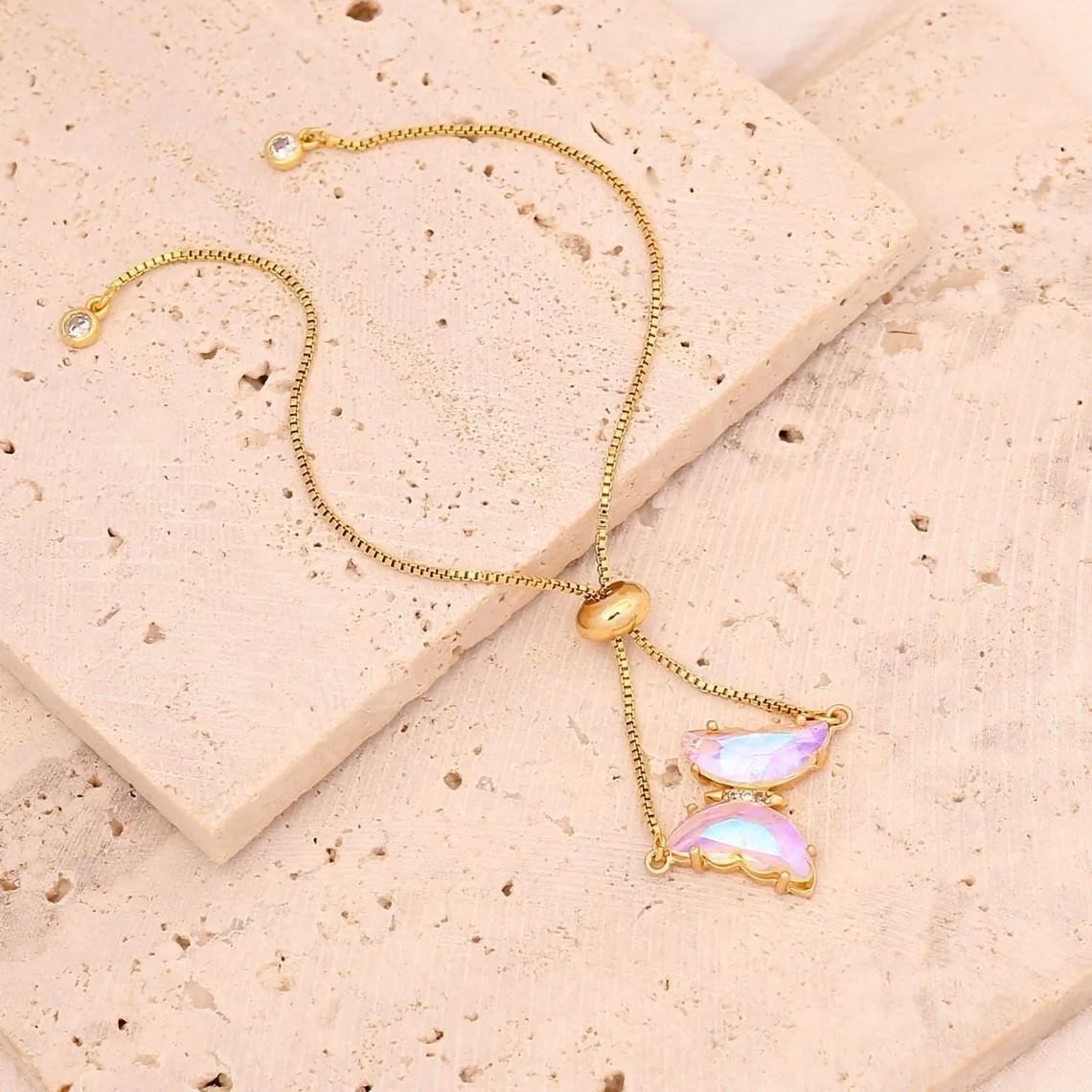 Multi-color colored zircon butterfly bracelet, simple, fashionable and light luxury temperament bracelet for women білий
Multi-color colored zircon butterfly bracelet, simple, fashionable and light luxury temperament bracelet for women білий