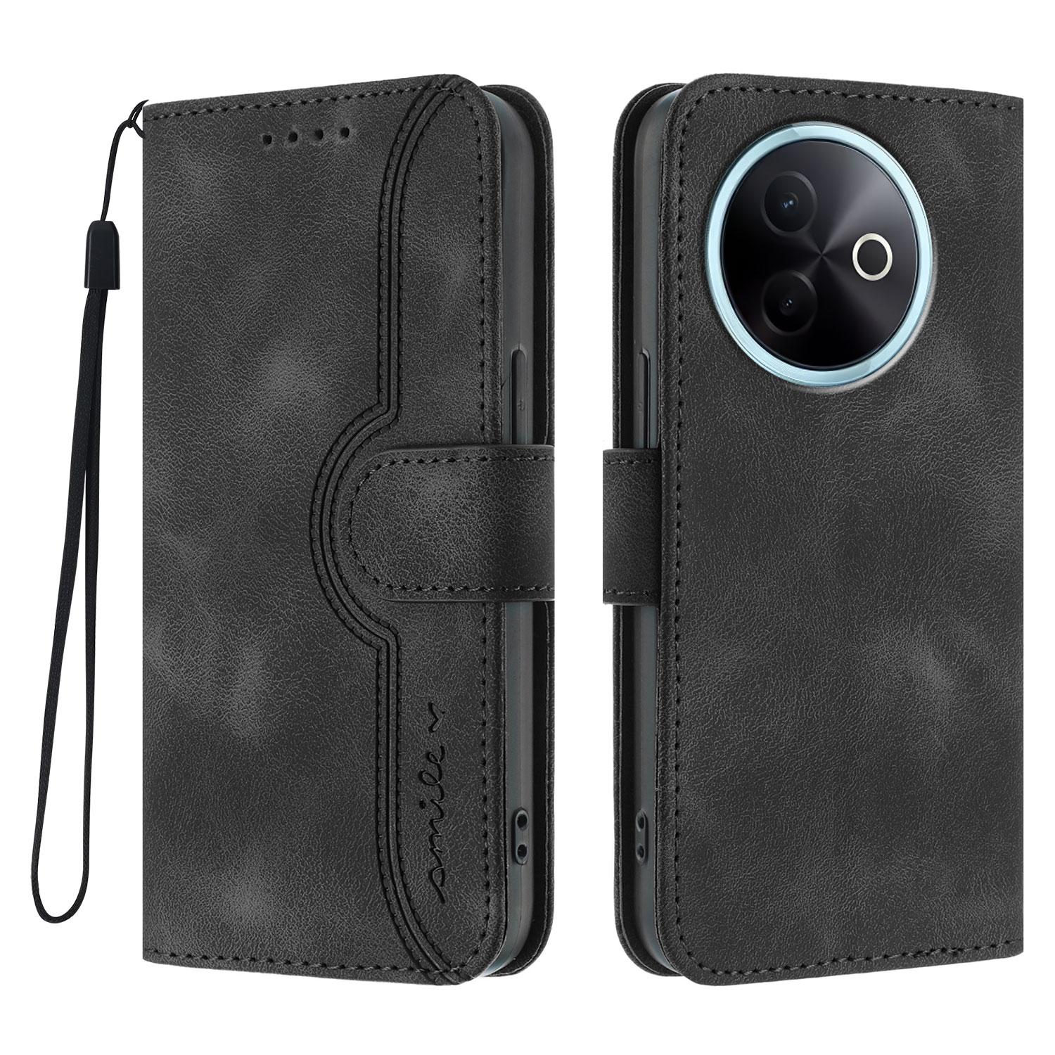 For vivo Y300i 5G/vivo Y39 5G Leather Case Wallet Stand Smile Imprinted Phone Cover with Strap A
For vivo Y300i 5G/vivo Y39 5G Leather Case Wallet Stand Smile Imprinted Phone Cover with Strap A