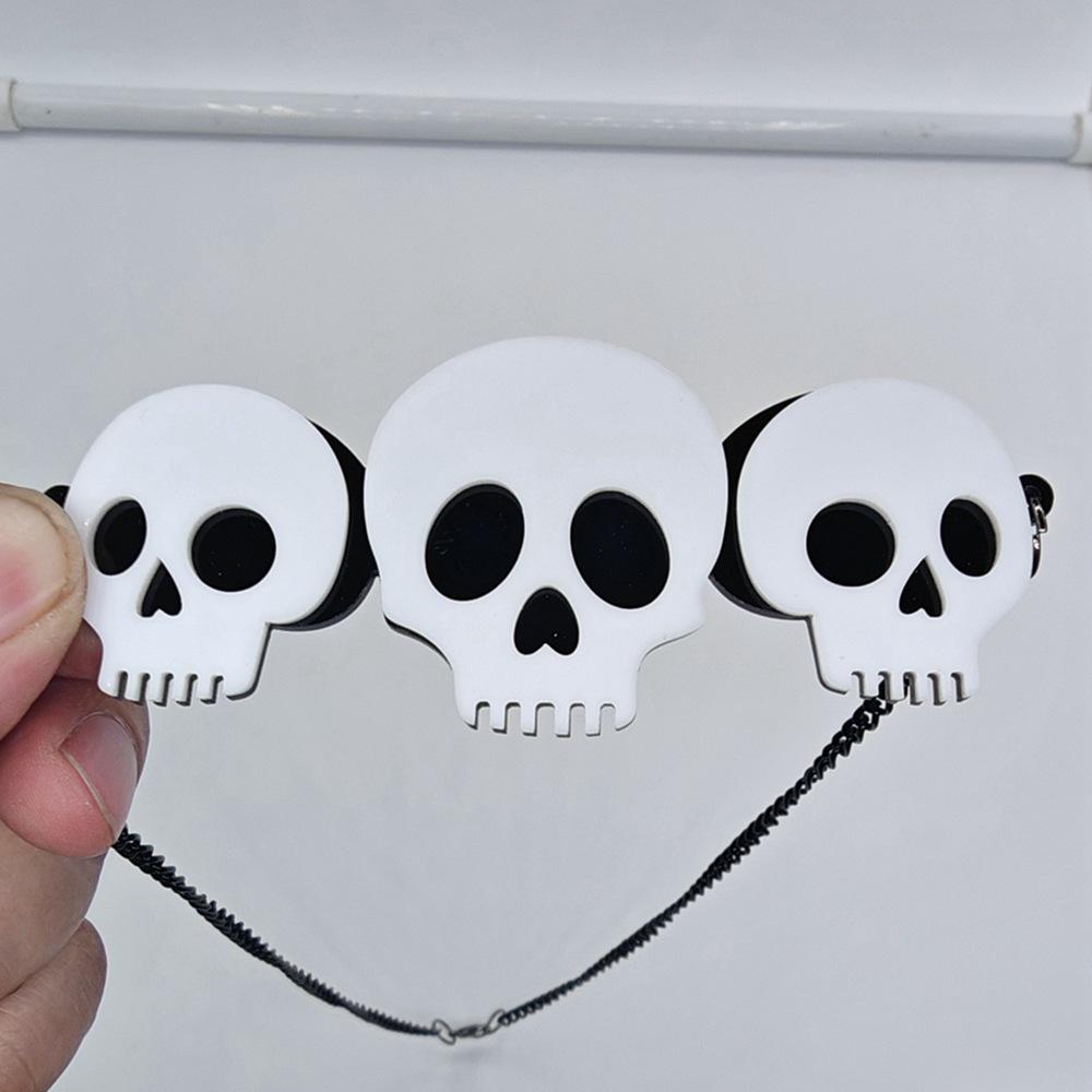 Acrylic White Skull Necklace: Unisex Halloween Sweater Chain белый
Acrylic White Skull Necklace: Unisex Halloween Sweater Chain белый