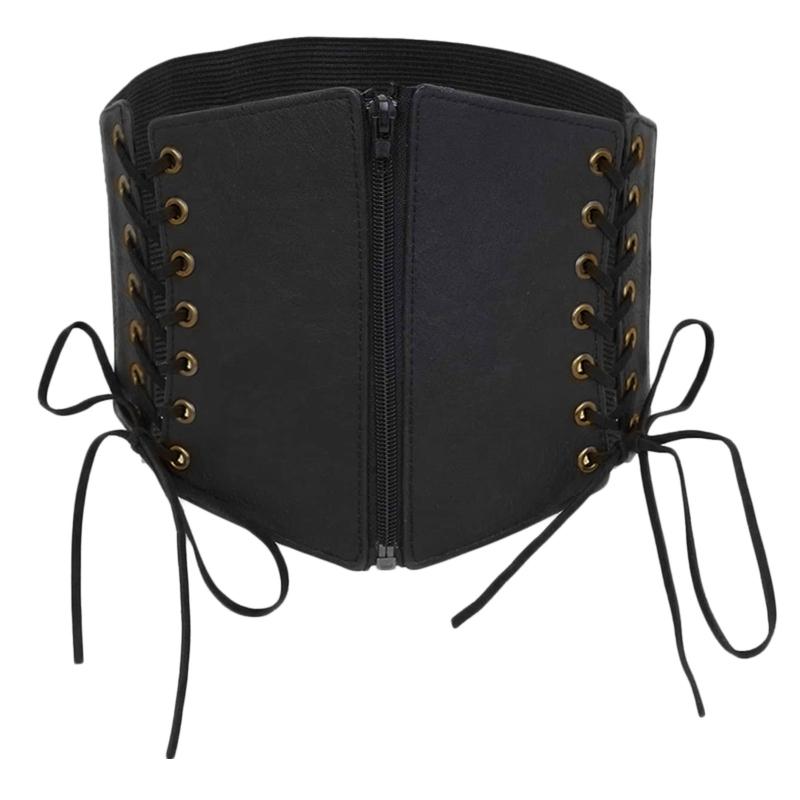 Corset Wide Faux Leather Cummerbunds Strap Belts for Women Elastic Tight High Waist Slimming Body Shaping Girdle Belt 1
Corset Wide Faux Leather Cummerbunds Strap Belts for Women Elastic Tight High Waist Slimming Body Shaping Girdle Belt 1