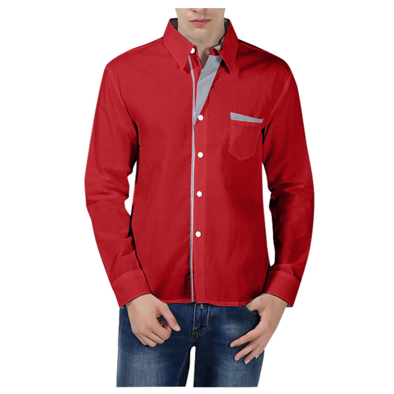 Мужская рубашка Ретро планка Цветной блок Лацкан Рубашка с длинным рукавом Повседневная рубашка XXL красный
Мужская рубашка Ретро планка Цветной блок Лацкан Рубашка с длинным рукавом Повседневная рубашка XXL красный