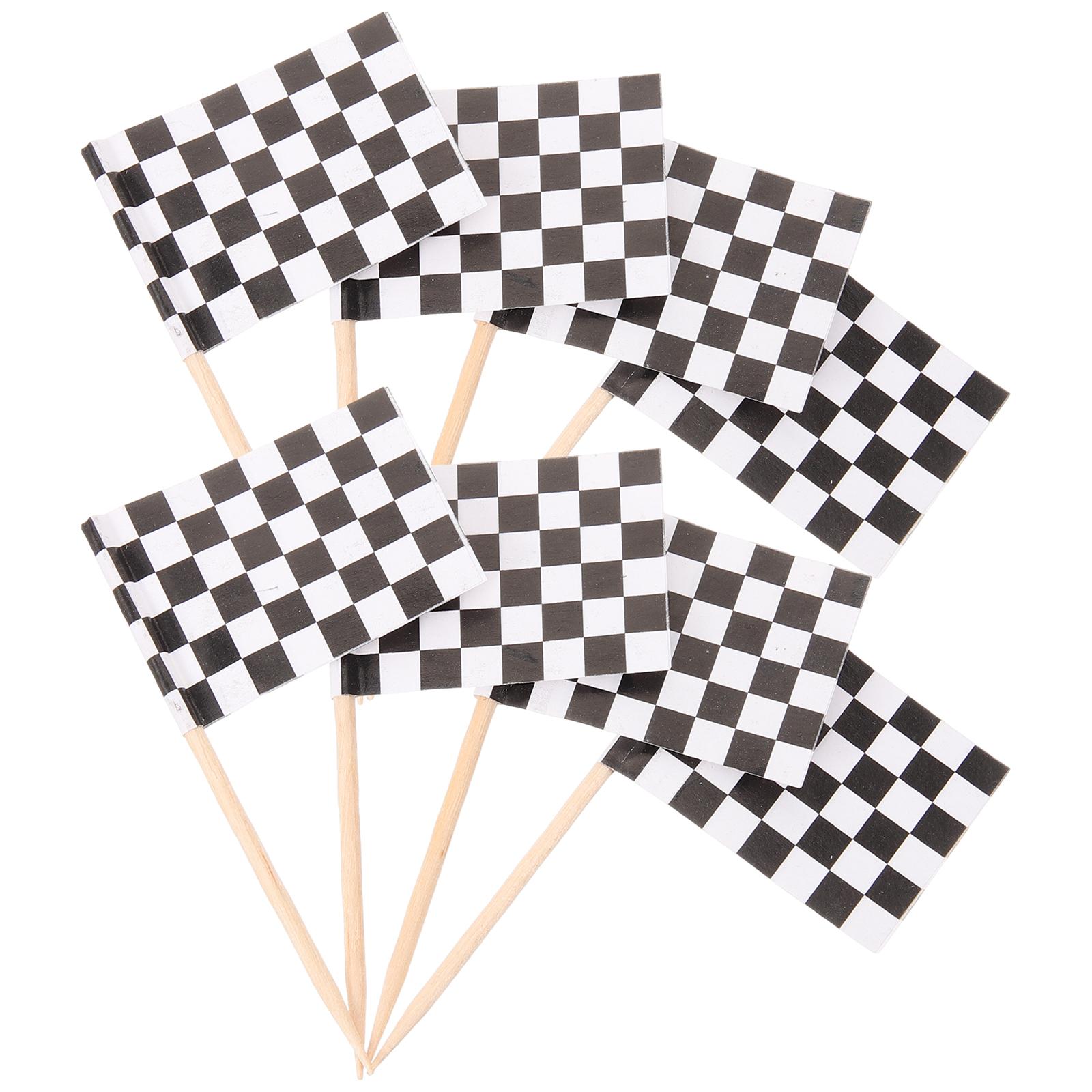 Paper Flag Wood Toothpicks Checkered Picks Racing Party Decorations Birthday Cupcake Toppers Mini Dessert Skewers Fruit
Paper Flag Wood Toothpicks Checkered Picks Racing Party Decorations Birthday Cupcake Toppers Mini Dessert Skewers Fruit